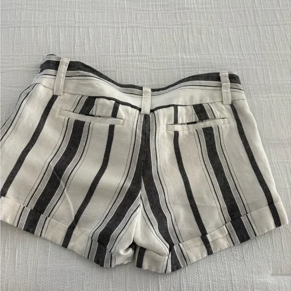 Express Black and White Striped Women's Shorts - Picture 4 of 4